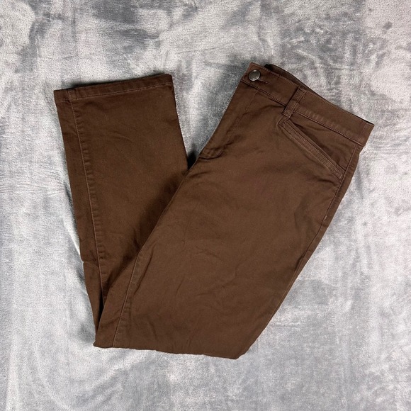 Christopher and Banks Pants - Christopher and Banks Signature Slimming Brown Straight Leg Pants Womens 16